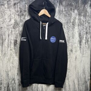YAMAHA GYTR Blu Cru Racing Zip Up Hoodie Size 2XL Black Sweatshirt